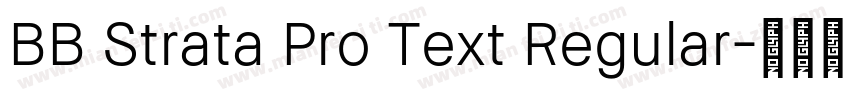 BB Strata Pro Text Regular字体转换